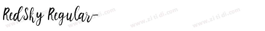 RedSky Regular字体转换